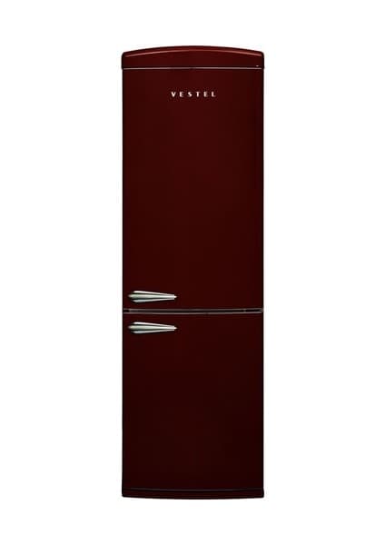 Vestel Retro NFK37211 Bordo 330 Lt E Enerji Sınıfı No-Frost Buzdolabı
