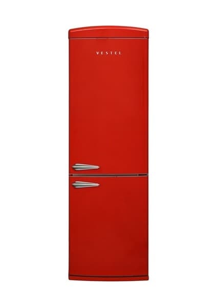 Vestel Retro NFK37211 Kırmızı 330 Lt No-Frost Buzdolabı