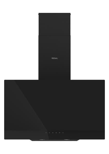 Regal Ankastre Davlumbaz T Tipi Siyah Cam Yüzey 60 cm 640 m³/h Emiş Gücü ile