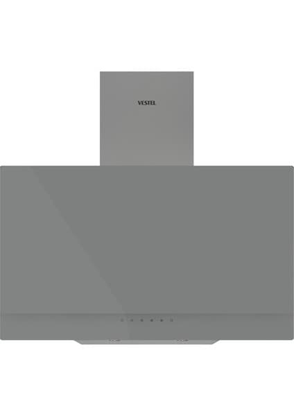Vestel G Ankastre Davlumbaz Duvar Tipi Cam Materyal Gri Renk 640 m3/sa Emiş Gücü