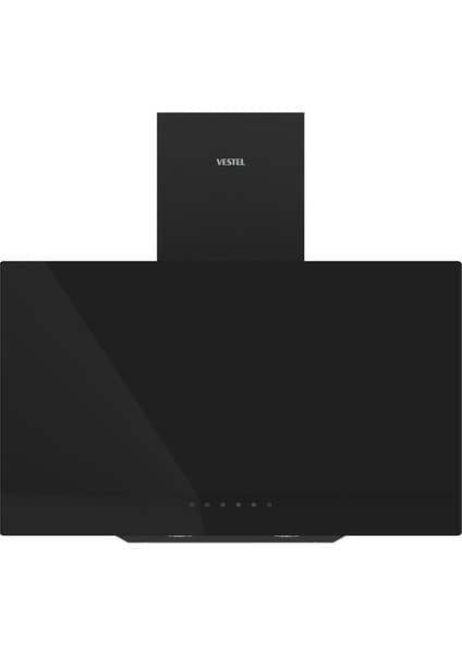 Vestel Ankastre Davlumbaz Duvar Tipi Siyah Cam Kontrol 60 cm T Tipi 640 m3/sa Emiş Gücü