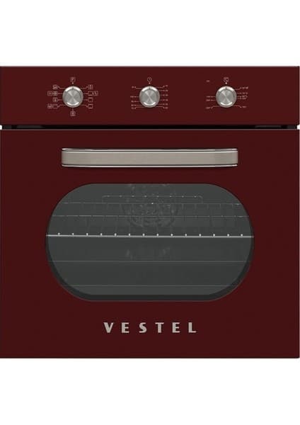 Vestel AF-6682 Retro Bordo 69 Lt A Enerji Sınıfı Ankastre Fırın