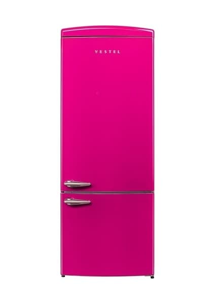 Vestel Retro NFK52111 Pembe 471 Lt No-Frost Buzdolabı