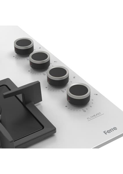 Ferre SC205 Siyah Cam Ankastre Ocak (Döküm Izgara) 8