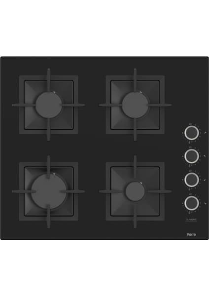 Ferre SC205 Siyah Cam Ankastre Ocak (Döküm Izgara)