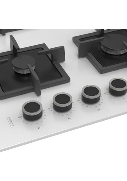 Ferre SC405 65 cm Wok Gözlü Siyah Cam Ankastre Ocak (Döküm Izgara) 8