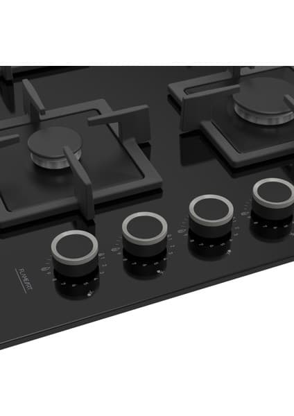 Ferre SC406 65 cm Wok Gözlü Beyaz Cam Ankastre Ocak (Döküm Izgara) 8