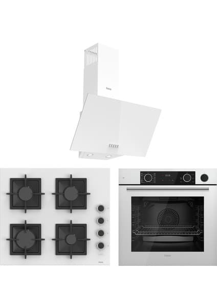 Ferre Fryart Sc Serisi Beyaz 3'lü Ankastre Set ( XE64CB-SC206-D087 )