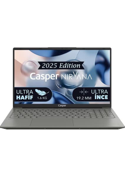 Casper Nirvana X600 13.nesil Core I7 13620H-16GB-1TB SSD-15.6\