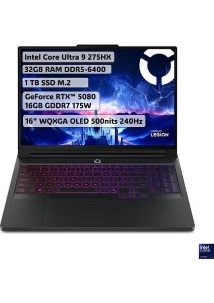 Lenovo Legion Pro 7 Intel Core Ultra 9 275HX 32GB 1TB SSD RTX5080 Freedos 16\