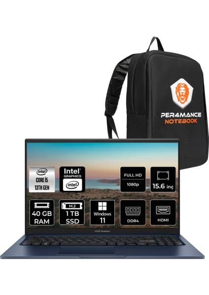 Asus Vivobook 15 Intel Core I5 1334U 40GB 1tb SSD 15.6\