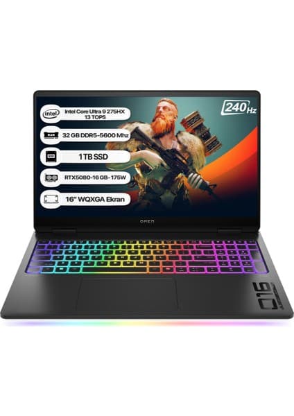 HP OMEN Max Intel Core Ultra 9 275HX 32GB 1TB SSD RTX5080 Freedos 16\
