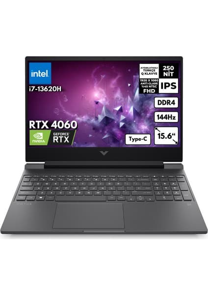 Hp Victus 15-FA1085NT I7-13620H 48 GB 1 TB SSD RTX4060 (8gb) 144Hz 15.6\