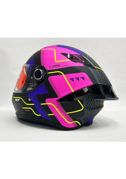 MT Targo S Brik C8 Şeffaf Vizörlü V-14B Kapalı Kask Mat Renk