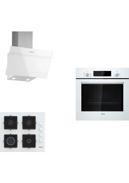 Siemens Beyaz 3 Lü Ankastre Set 171 ( HB012FBW1T - EO6C2PP30O - LC63KPJ20T )