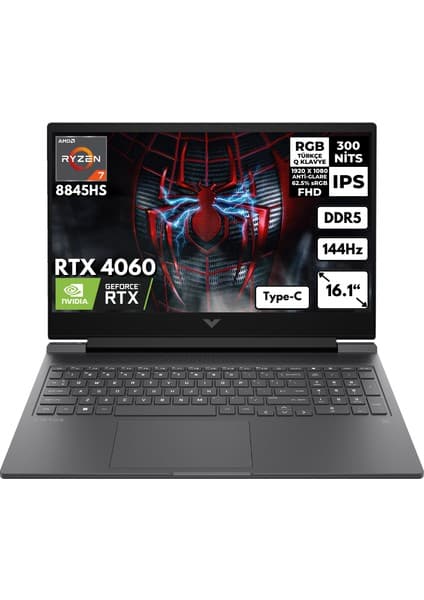 Hp Victus 16-S1010NT 7 8845HS 32-GB DDR5 4 TB SSD RTX4060 (8gb) 16.1\