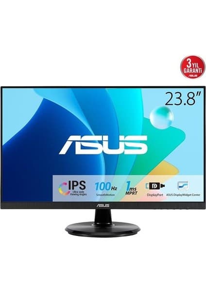 Asus 23.8" IPS VA24DQFR 1ms 100HZ Hdmı-Dp Multımedya Monitör 1920X1080
