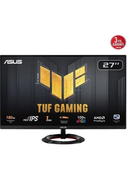 Asus 27" IPS Tuf Gamıng VG279Q3R 1ms 180HZ Hdmı-Dp Gamıng Monitör 1920X1080