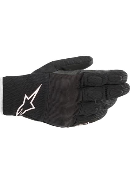 Alpinestars S-Max Drystar Wp Korumalı Motosiklet Eldiveni Siyah Beyaz