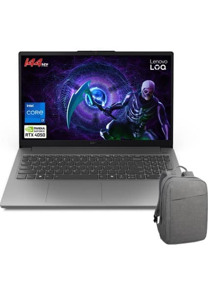 Lenovo Loq Intel Core I7-12650HX 32GB 1tb SSD RTX4050 (65W) Freedos 15.6 Fhd 83LK002VTR321C Taşınabilir Bilgisayar + Çanta