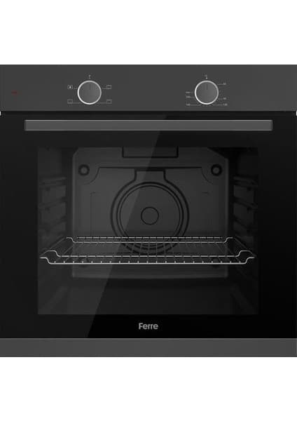 Ferre XE61MPL Koyu Gri Cam Ankastre Fırın 4 Fonksiyon Statik