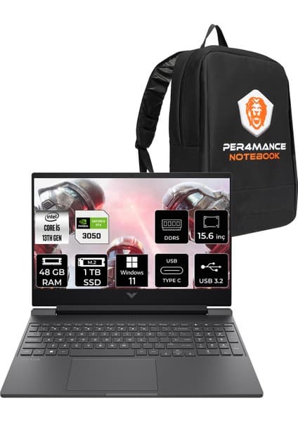 Hp Victus 15 Intel Core I5 13420H 48GB Ram 1tb SSD RTX3050/6GB 144Hz 15.6\