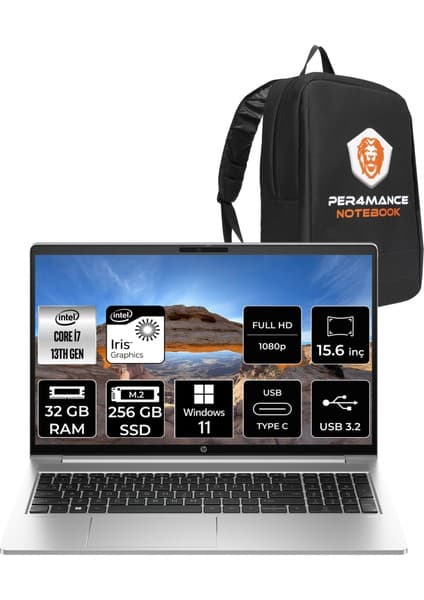 Hp Probook 450 G10 Intel Core I7 1355U 32GB 256GB SSD 15.6\