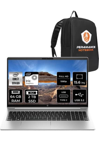 Hp Probook 450 G10 Intel Core I7 1355U 64GB 2tb SSD 15.6\