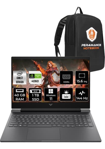 Hp Victus 15 Intel Core I7 13620H 40GB 1tb SSD RTX4060/8GB 15.6\