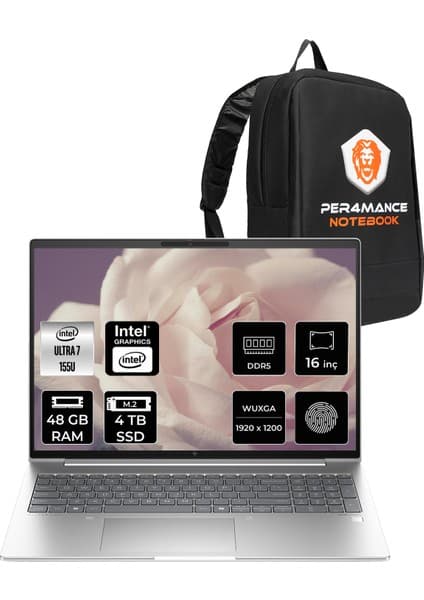 Hp Elitebook 660 G11 Intel Core Ultra 7 155U 48GB 4tb SSD 16\