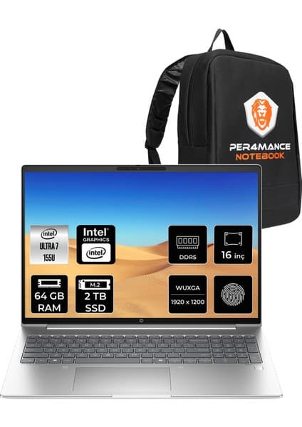 Hp Probook 460 G11 Intel Core Ultra 7 155U 64GB 2tb SSD 16\