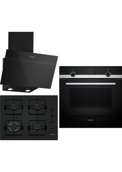 Siemens Ankastre Siyah Ankastre Set 175 (HB534FER3T-EO6C6PP30O-LC63KPJ60T)