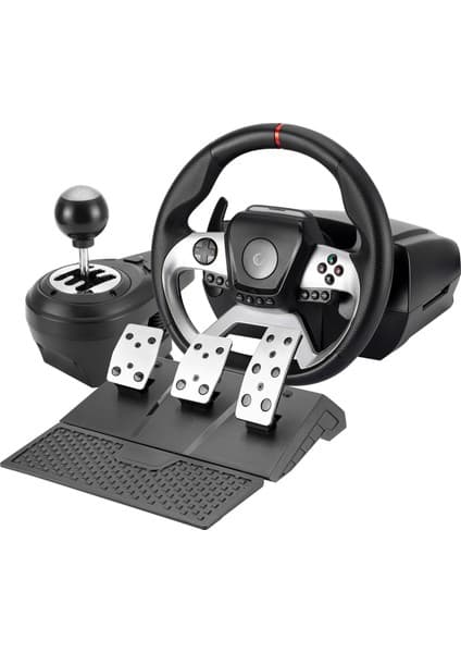 Rampage Pace V987 Only Pc 3 Pedallı - El Vitesli Gaming Oyuncu Direksiyonu SADECE PC UYUMLU