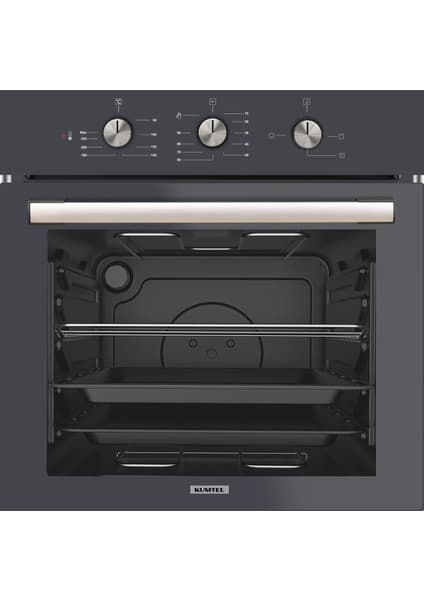 Kumtel Antrasit (Gri) Cam Ankastre Fırın B66-S2 MT