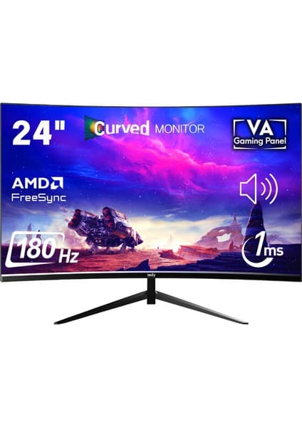 İzoly Oblivion 24" 180Hz 1ms FHD Curved R1500 Oyuncu Monitörü