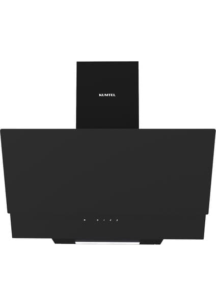 Kumtel Magic Cam Davlumbaz Eğimli Duvar Tipi Antrasit Renk 650 m³/h Yüksek Emiş Gücü
