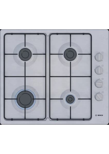 Bosch PBP6C5K80O Paslanmaz Çelik Gazlı Ocak Düğmeden Ateşleme 7500 W Güç