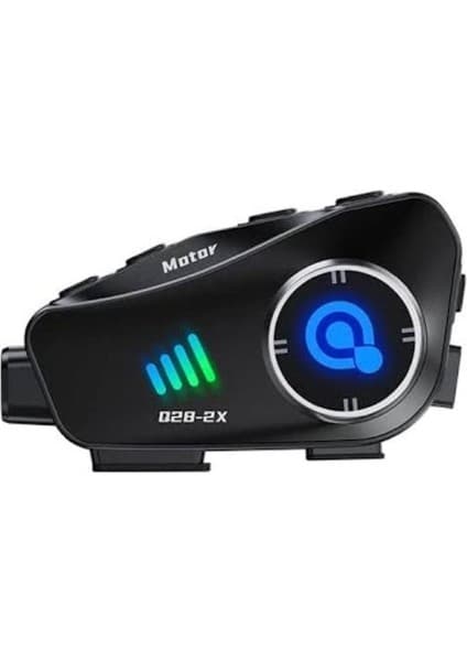 Serreha Q28-2X Kameralı 2 Li Eşleşme Motosiklet Kask Bluetooth Interkom Su Geçirmez 1080P Hd