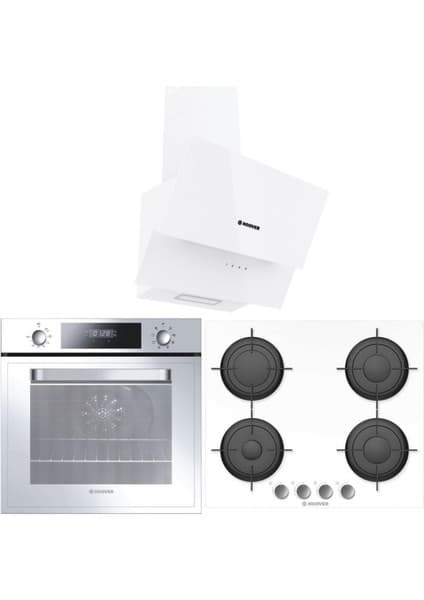 Hoover Beyaz Set (HDG6CGWTK+HVW6MW+HOT 3051 Wı)