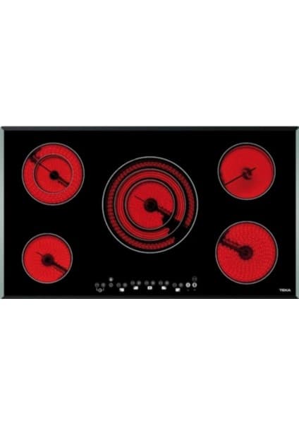Teka TR 951 Ankastre Cam Seramik Elektrikli Ocak 8900 W Siyah 90 cm 10210002