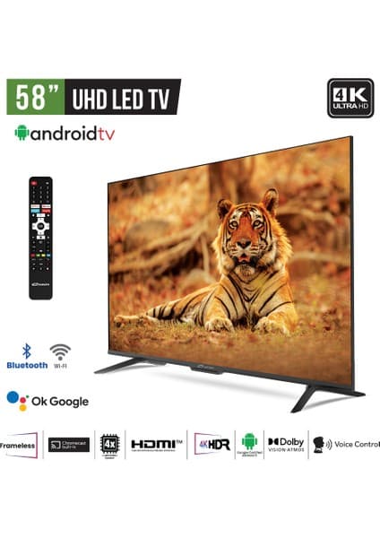 Conti CT58AN200U 58" 4K UHD Frameless Android TV