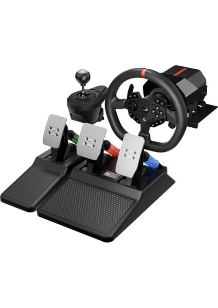 Rampage Rowdy V997 Only Pc 3 Pedallı - El ve Sıralı Vitesli Oyuncu Direksiyonu (Sadece Pc Uyumlu)