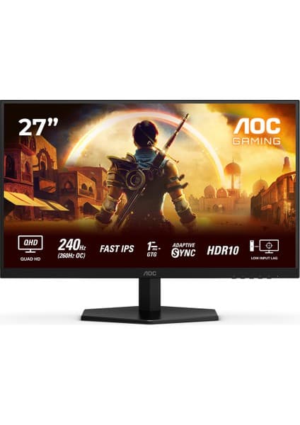 AOC Q27G42ZE 27" 260Hz (Oc) 1ms HDMI Dp Adaptivesync HDR10 Qhd Fast IPS Gaming Monitör