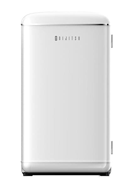 Dijitsu DB120RWH E 93 lt Statik Retro Beyaz Buzdolabı Mekanik Kontrol Paneli ile