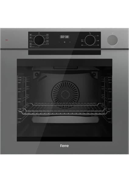 Ferre Artline Fryart & Steamart QEP64CPR Gri Cam Ankastre Fırın