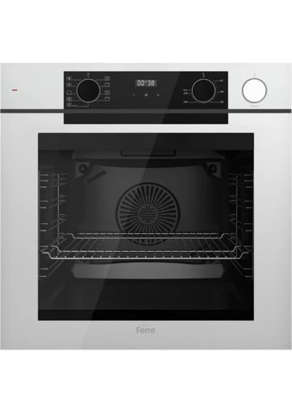 Ferre Artline Fryart & Steamart QEP64CB Beyaz Cam Ankastre Fırın
