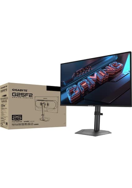 Gigabyte Gıgabyte 24.5" G25F2 200Hz 1ms Ss IPS Full Hd Freesync Hdr Pivot Flat Gaming Monitör