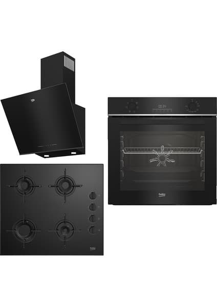 Beko New Black Star 3lü Ankastre Set (Bfc 330 S - Bocd T 6011 Es - Bde 6063 S)