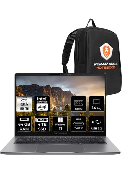 Asus Expertbook P3 Intel Core I5 13420H 64GB 4tb SSD 14\