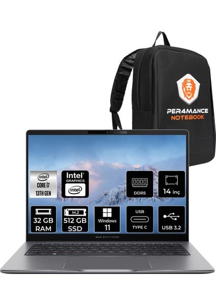 Asus Expertbook P3 Intel Core I7 13620H 32GB 512GB SSD 14\